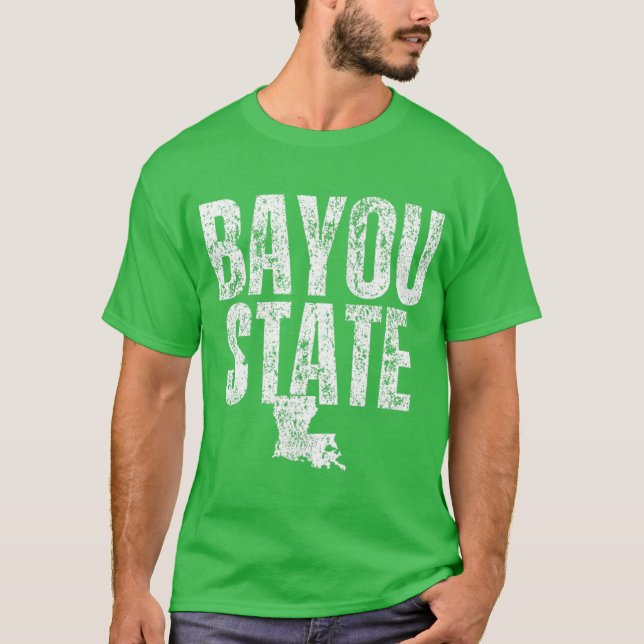 T-shirt État de Bayou Louisiane (Devant)