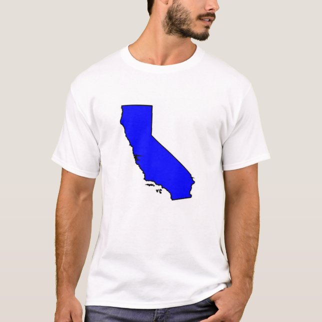 T-shirt État de bleu de CA (Devant)