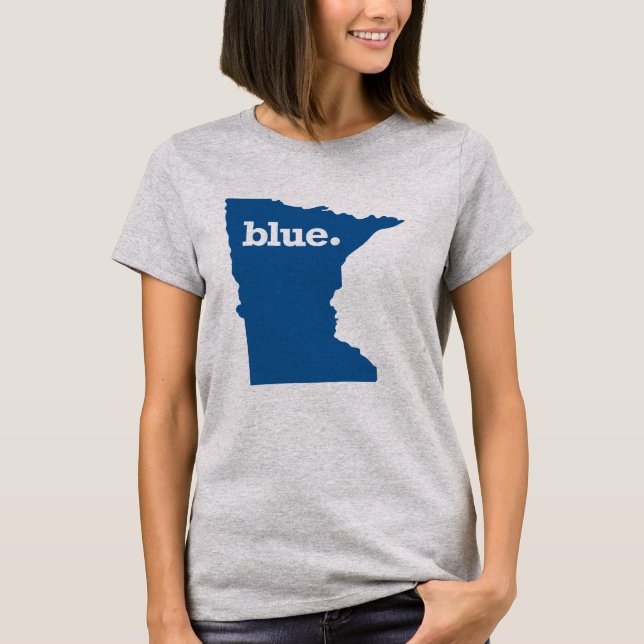 T-SHIRT ÉTAT DE BLEU DU MINNESOTA (Devant)