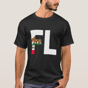 T-shirt Etat de Californie Drapeau Floride FL Cities et St