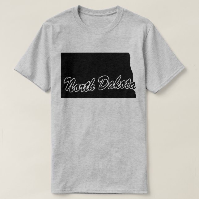 T-shirt État De Forme Du Dakota Du Nord (Design devant)
