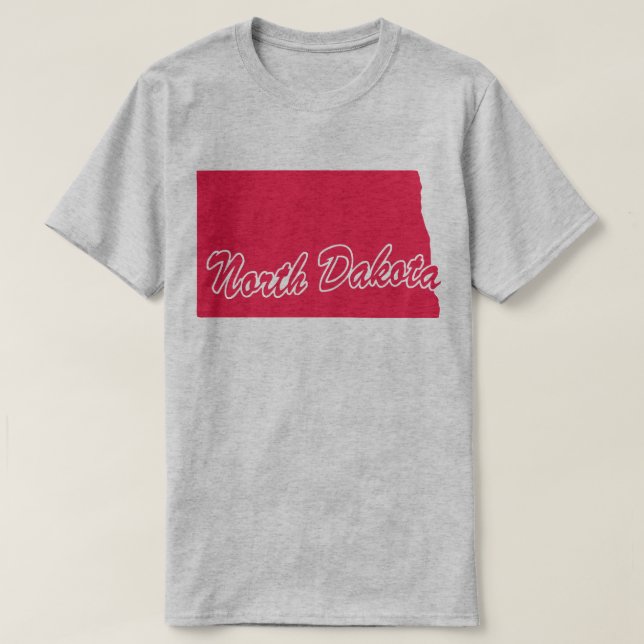 T-shirt État De Forme Du Dakota Du Nord (Design devant)