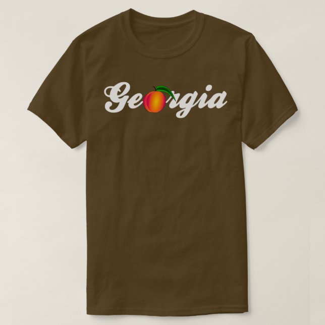 T-shirt Etat de Georgia Peach (Design devant)