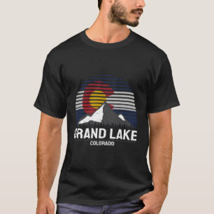 T-shirt État de Grand Lake Colorado Indicateur Grand Lake