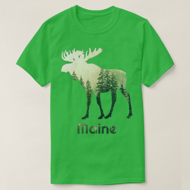 T-shirt État De La Forêt D'Oie Du Maine Chasseur D'Arbres  (Design devant)