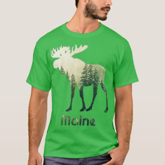 T-shirt État De La Forêt D'Oie Du Maine Chasseur D'Arbres