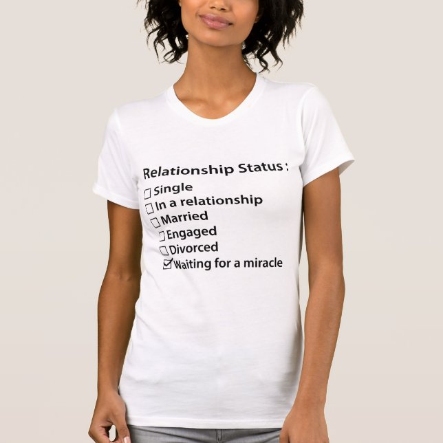 T-shirt État de la relation (Devant)