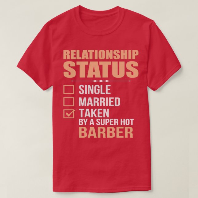 T-shirt État de la relation Barbre de devis (Design devant)
