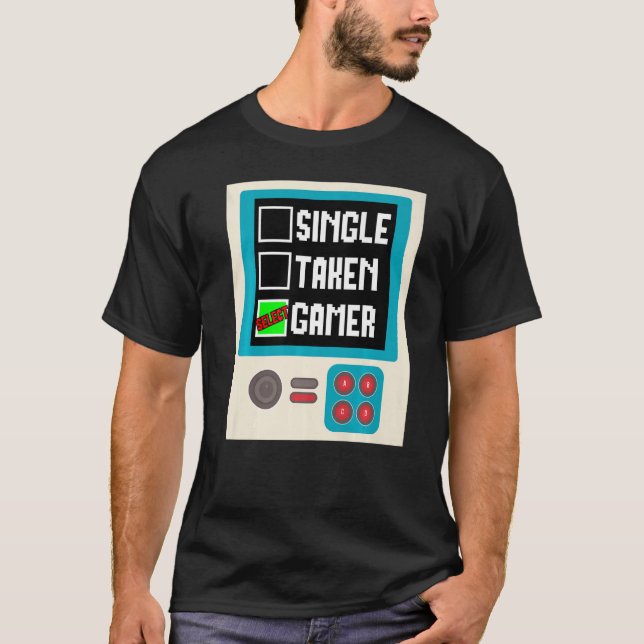 T-shirt État de la relation Jeu unique pris, Gami drôle (Devant)