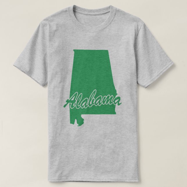 T-shirt État De L'Alabama (Design devant)