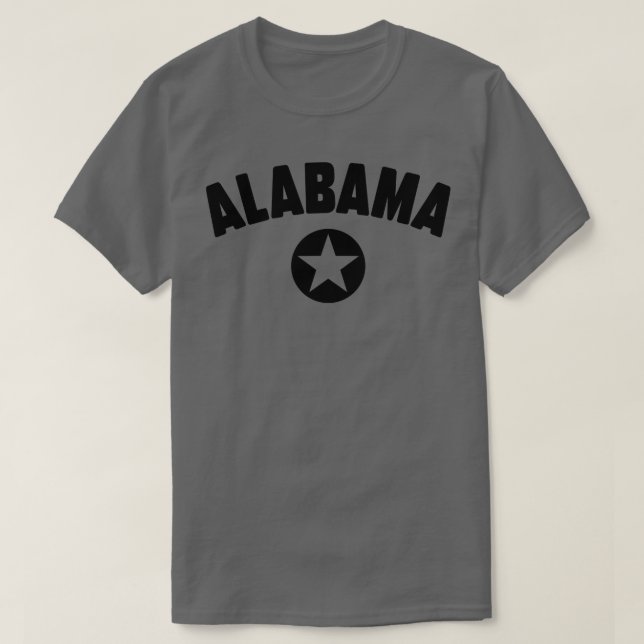T-shirt État de l'Alabama 3 (Design devant)