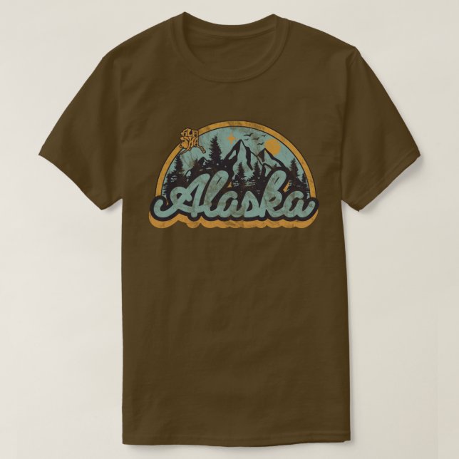 T-shirt État de l'Alaska (Design devant)
