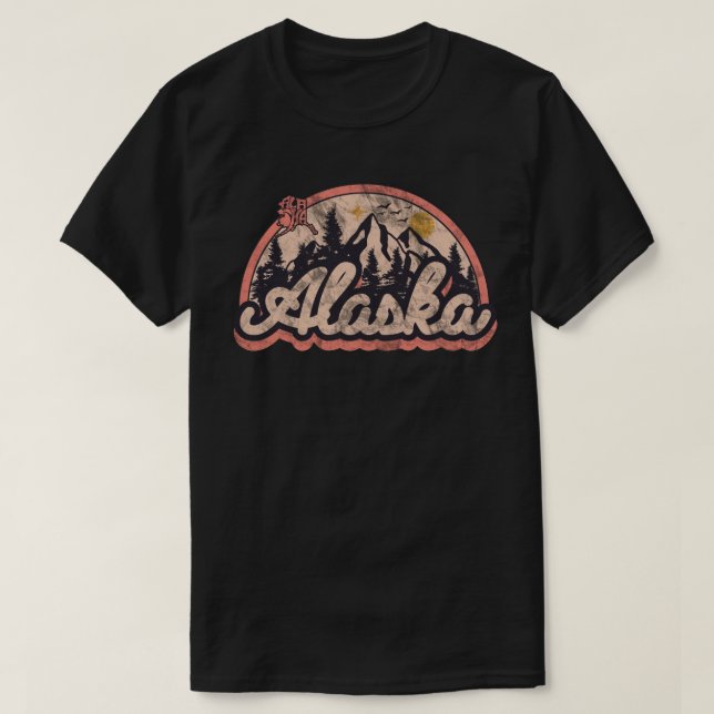 T-shirt État de l'Alaska (Design devant)