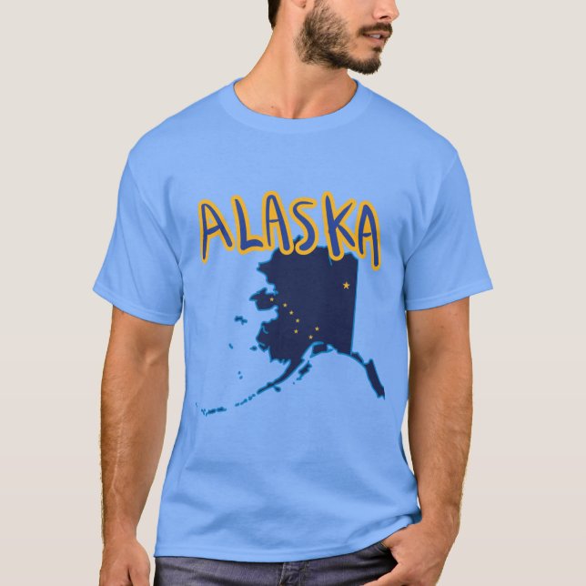 T-shirt État de l'Alaska 1 (Devant)