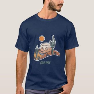 T-shirt État de l'Arizona cactus