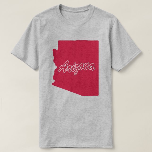 T-shirt État De L'Arizona Shape (Design devant)