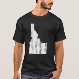 T-shirt État De L'Idaho A Trouvé Vintage Retro Outline
