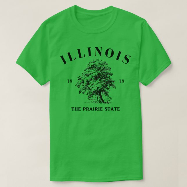 T-shirt État de l'Illinois (Design devant)