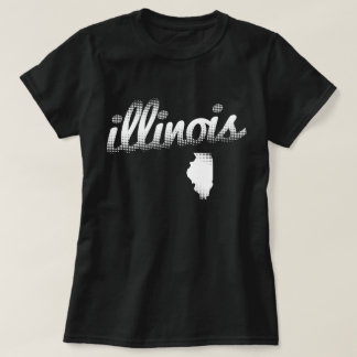 T-shirt État de l'Illinois dans le blanc