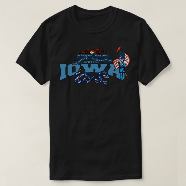 T-shirt État de l'Iowa (Design devant)