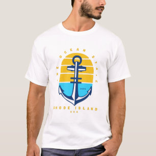 T-shirt État de l'océan de l'île Rhode