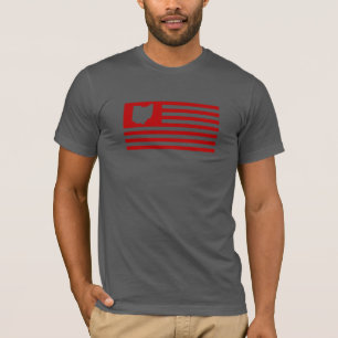 T-shirt État de l'Ohio - drapeau américain