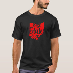 T-shirt Etat De L'Ohio Meilleur Etat Jamais