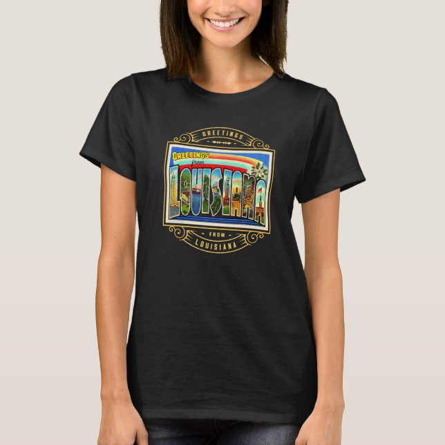 T-shirt État De Louisiane (Devant)