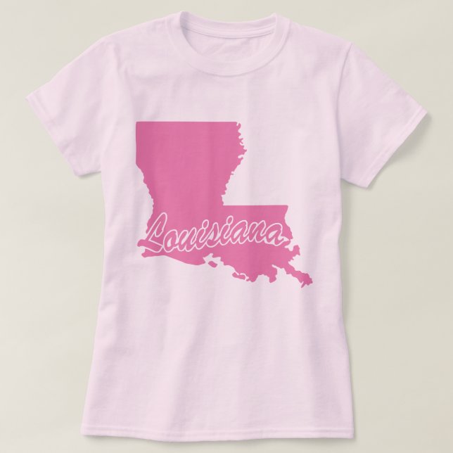 T-shirt État De Louisiane Forme (Design devant)