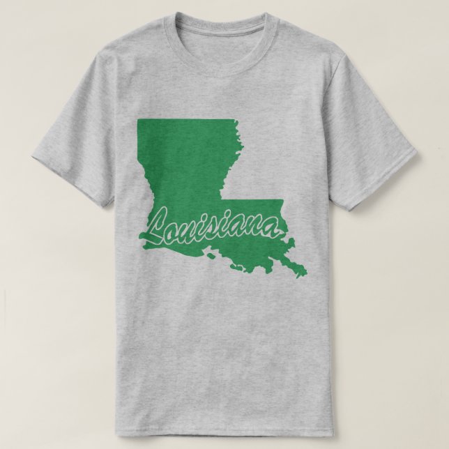 T-shirt État De Louisiane Forme (Design devant)