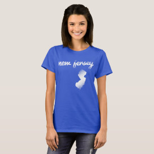 T-shirt État de New Jersey dans le blanc