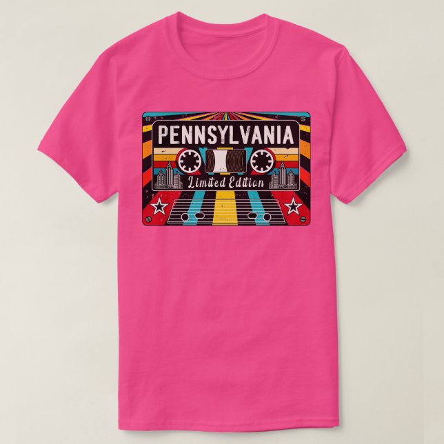 T-shirt État de Pennsylvanie vintage (Design devant)