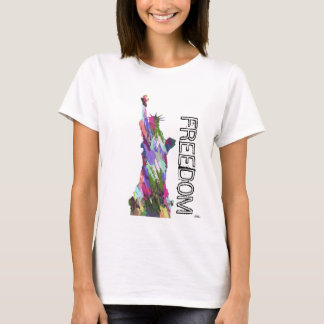 T-shirt État de pièce en t de liberté et de liberté