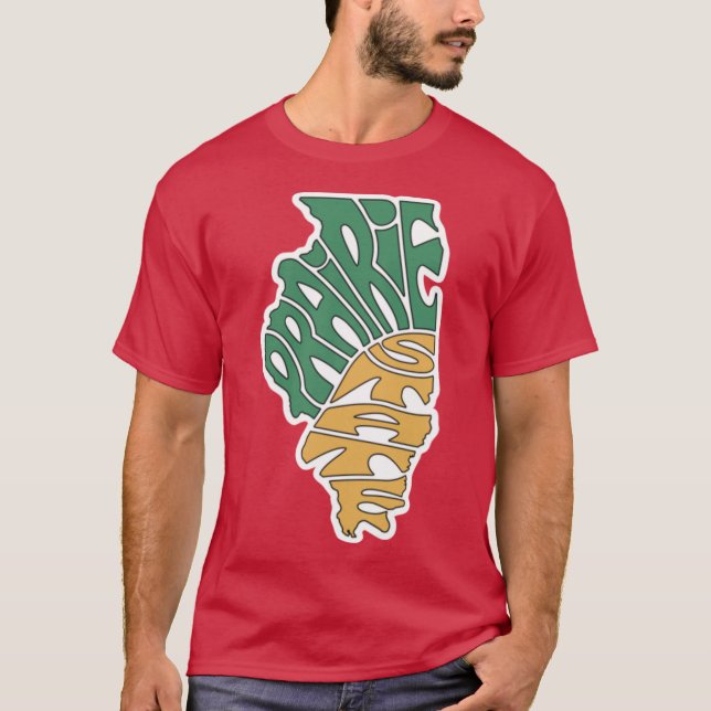 T-shirt État de Prairie Illinois (Devant)