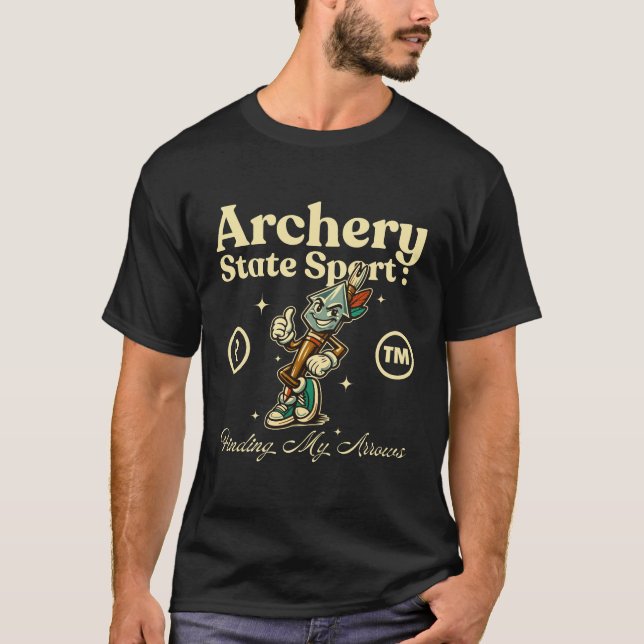 T-shirt état de sport de tir à l'arc (Devant)