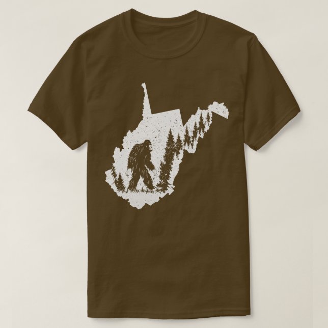 T-shirt État de Virginie occidentale (Design devant)