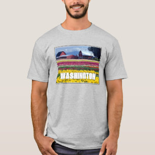T-shirt État de Washington Champ de tulipes