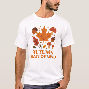 T-shirt État d'esprit 🍂 automne Feuilles automnales