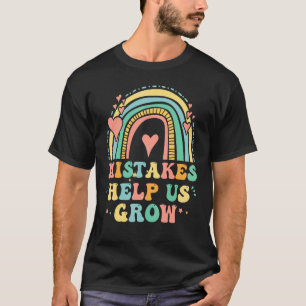T-shirt État d'esprit de croissance groovy positif enseign