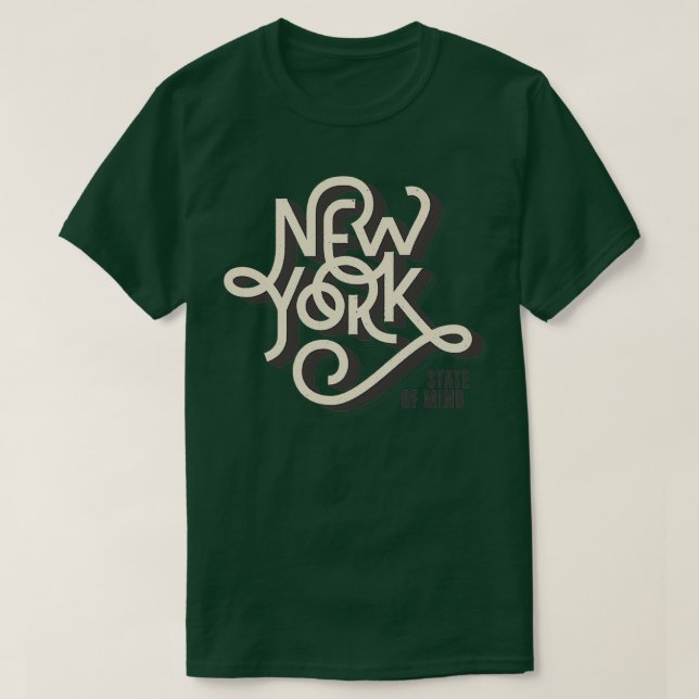 T-shirt État d'esprit de New York (Design devant)