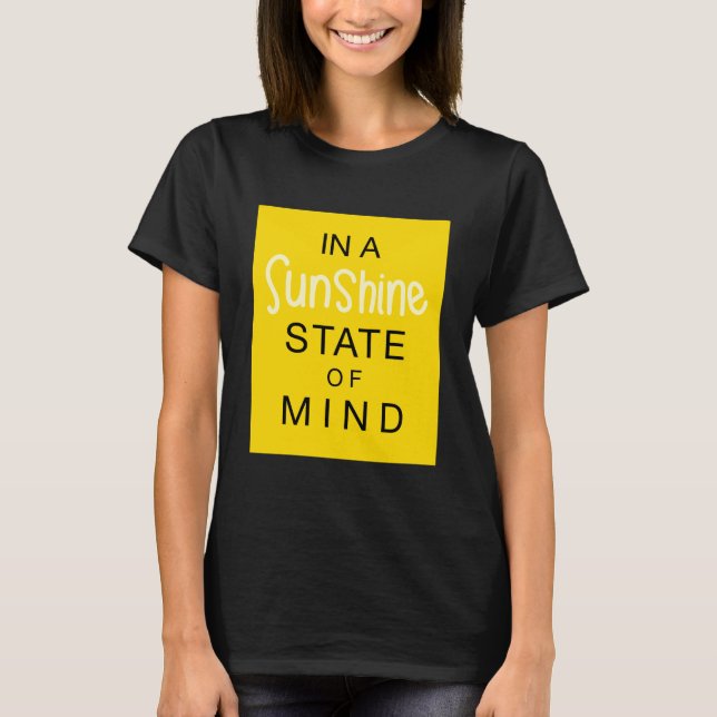 T-shirt État d'esprit Sunshine (Devant)