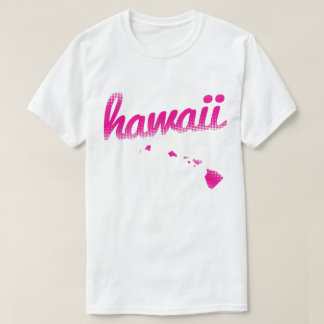 T-shirt État d'Hawaï dans le rose