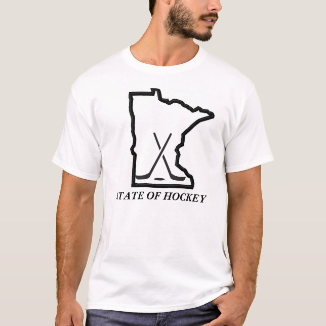 T-shirt État d'hockey (Devant)