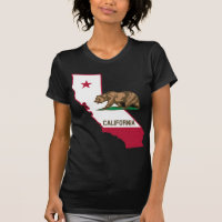 État d'ours et de drapeau de la Californie