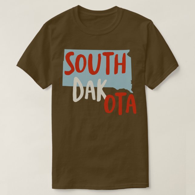 T-shirt État du Dakota du Sud (Design devant)