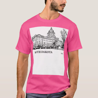 T-shirt Etat du Dakota du Sud USA 2