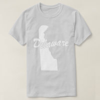 T-shirt État du Delaware Shape
