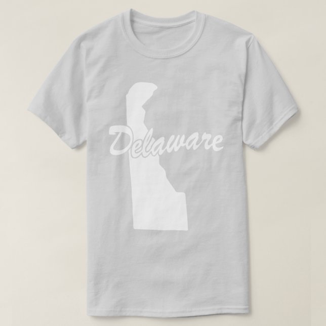 T-shirt État du Delaware Shape (Design devant)