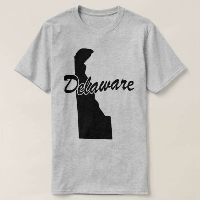 T-shirt État du Delaware Shape (Design devant)