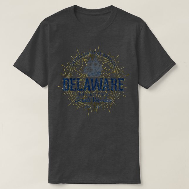 T-shirt Etat du Delaware Vintage Retro Delaware (Design devant)